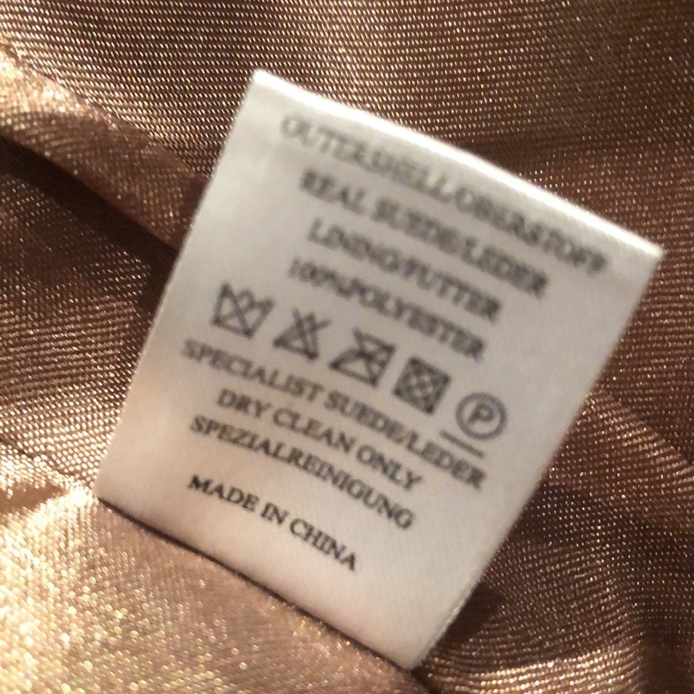 Yokoo beige cropped suede vest in xs - Picture 6 of 9